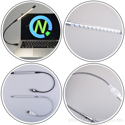 USB LED Laptop Reading Book Light Lamps For Notebook Computer